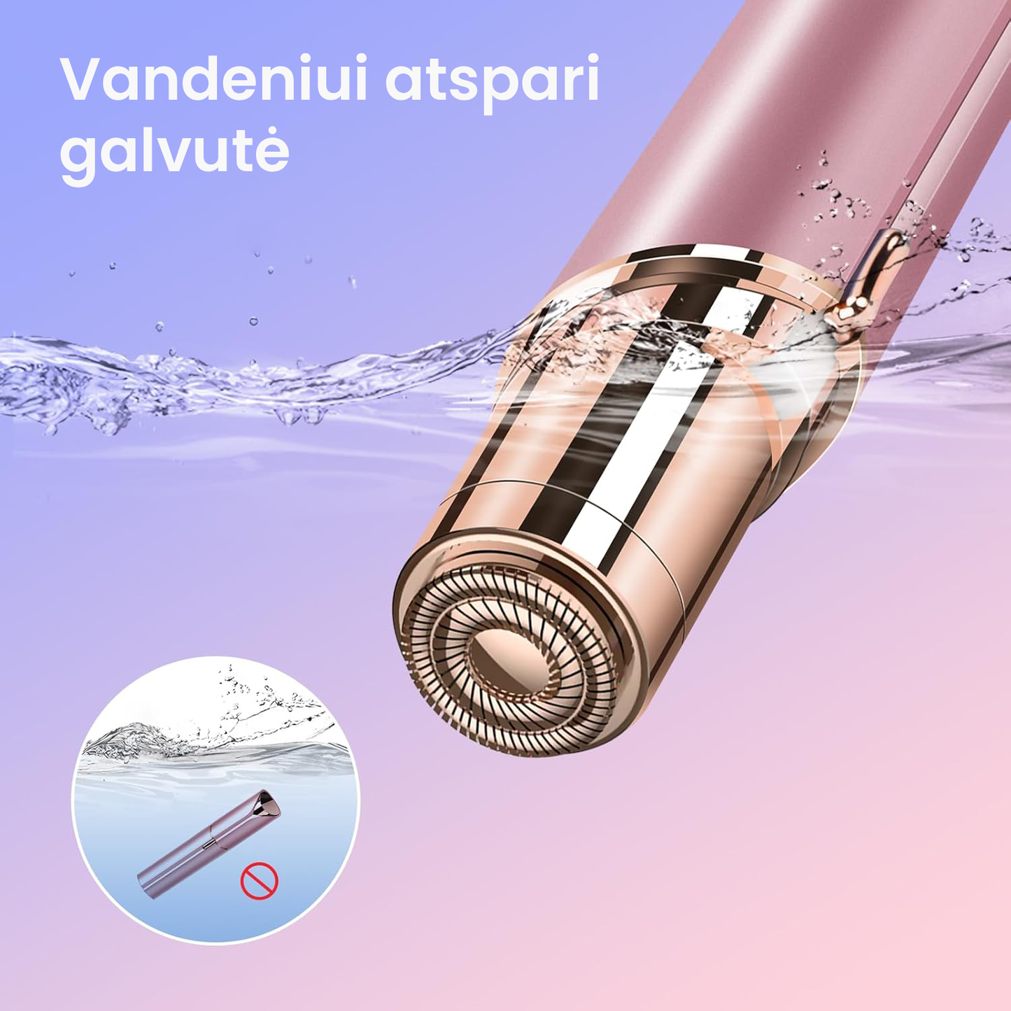 Lumi™ Kompaktiškas elektrinis veido ir odos skustuvėlis