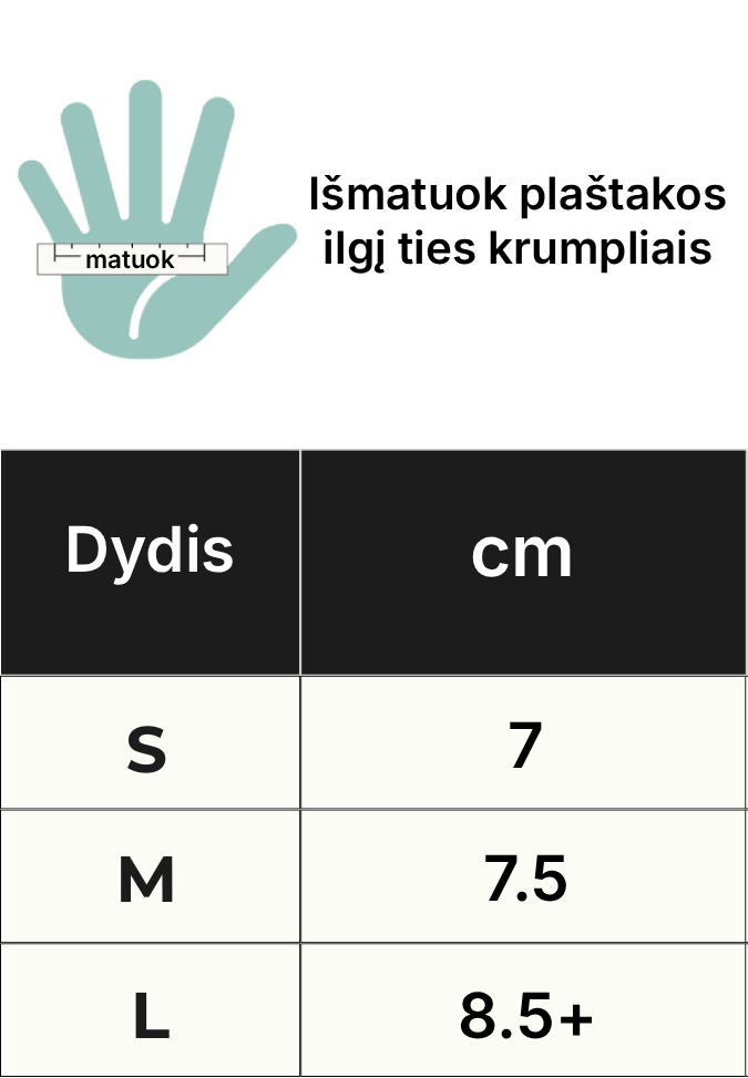 Bambuko Kompresinės Pirštinės