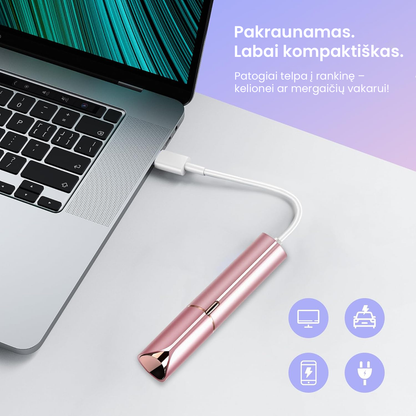 Lumi™ Kompaktiškas elektrinis veido ir odos skustuvėlis