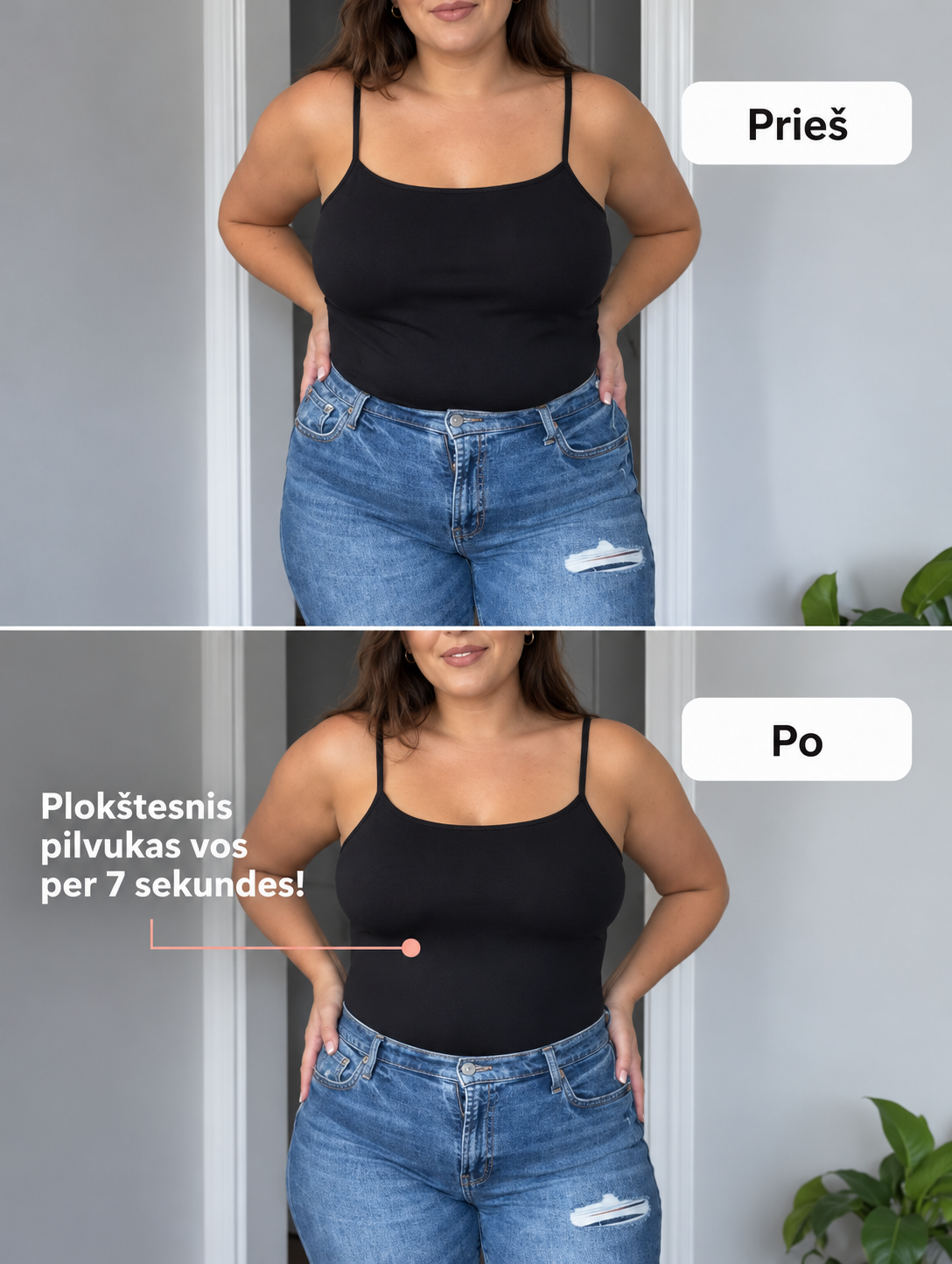 Liekninanti figūrą formuojanti palaidinė