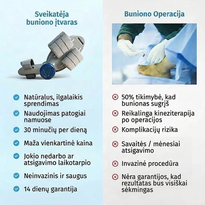 Korekcinis didžiojo pėdos piršto įtvaras