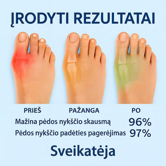 Korekcinis didžiojo pėdos piršto įtvaras