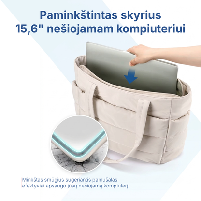 Talpi paminkštinta rankinė darbui/laisvalaikiui 20L