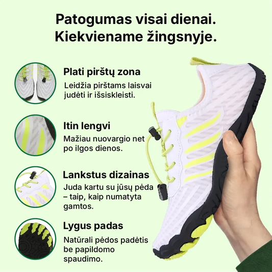 Barefoot batai - vyrams ir moterims