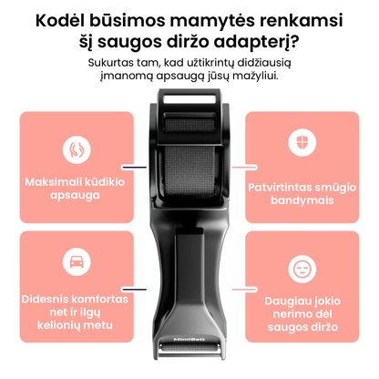 Automobilio saugos diržo adapteris nėščiosioms